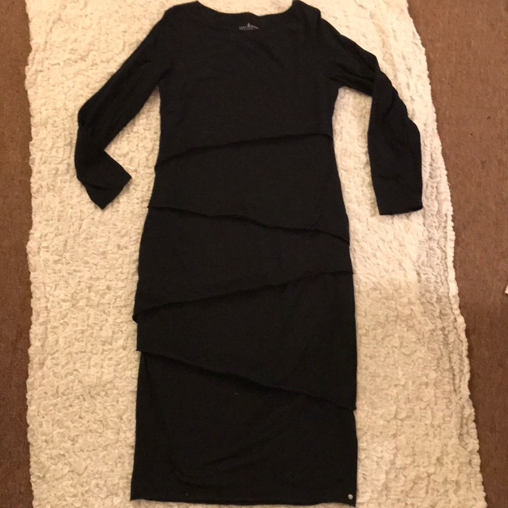 Neon Buddha Black Dress